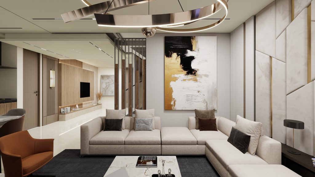 living & dining room